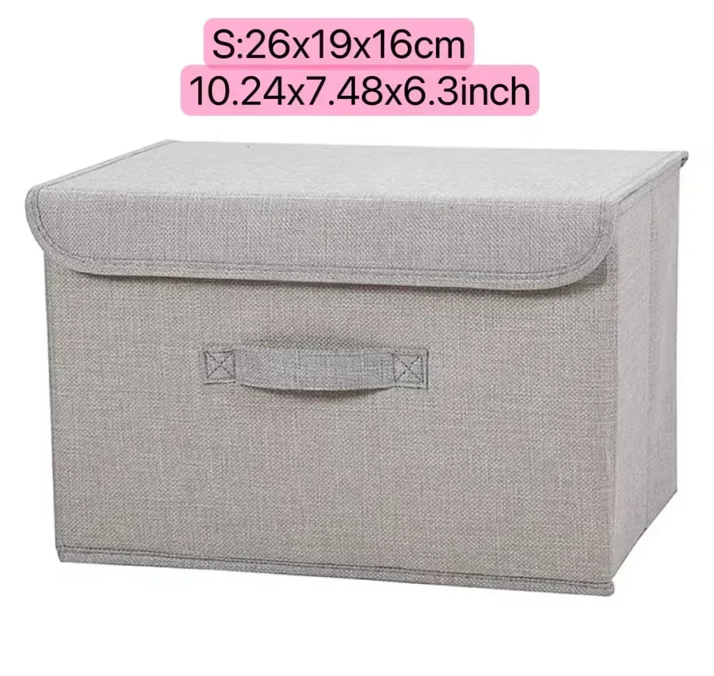 PLIQSO - Boîte de Rangement Pliable en Lin