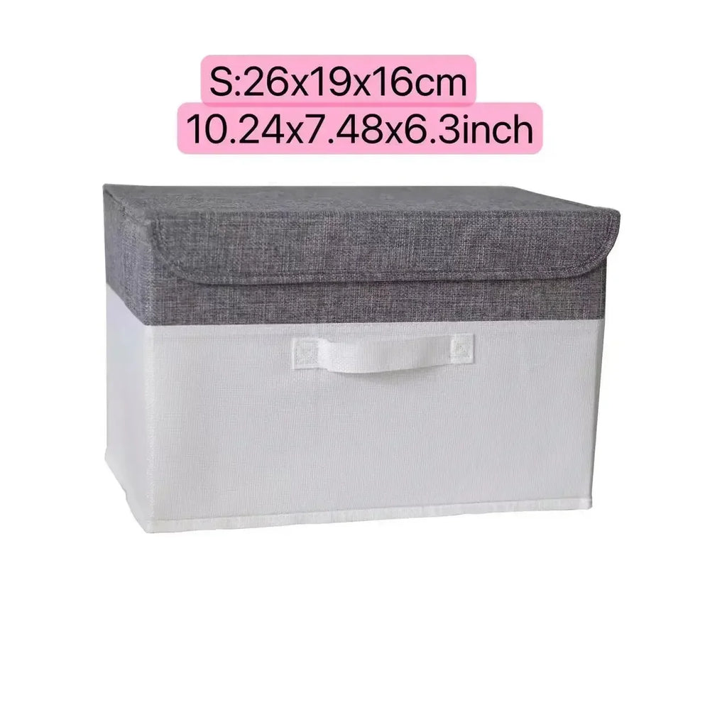 PLIQSO - Boîte de Rangement Pliable en Lin
