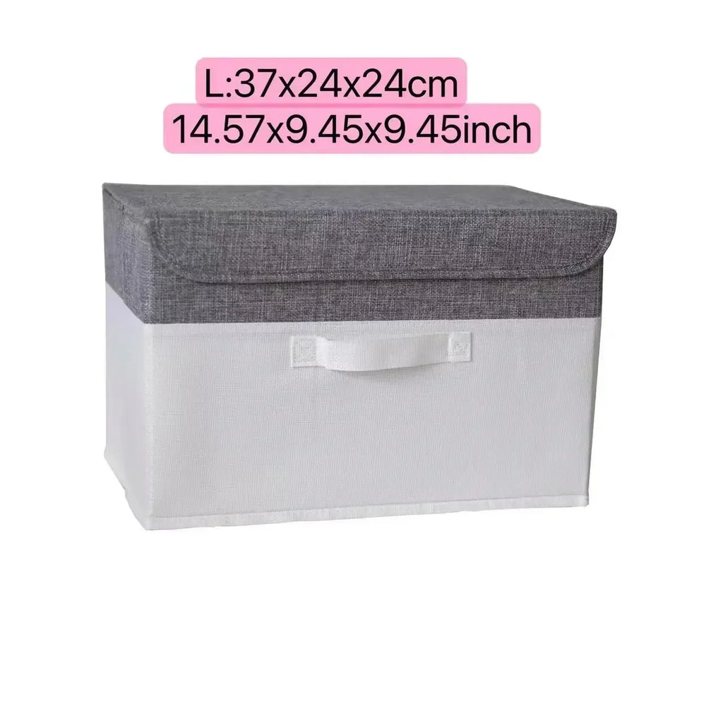 PLIQSO - Boîte de Rangement Pliable en Lin