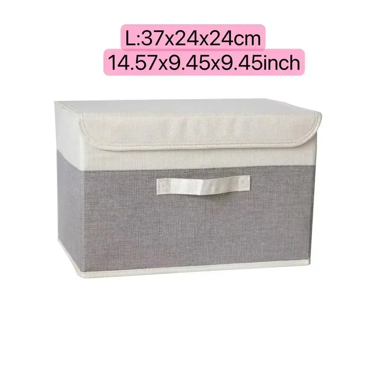 PLIQSO - Boîte de Rangement Pliable en Lin