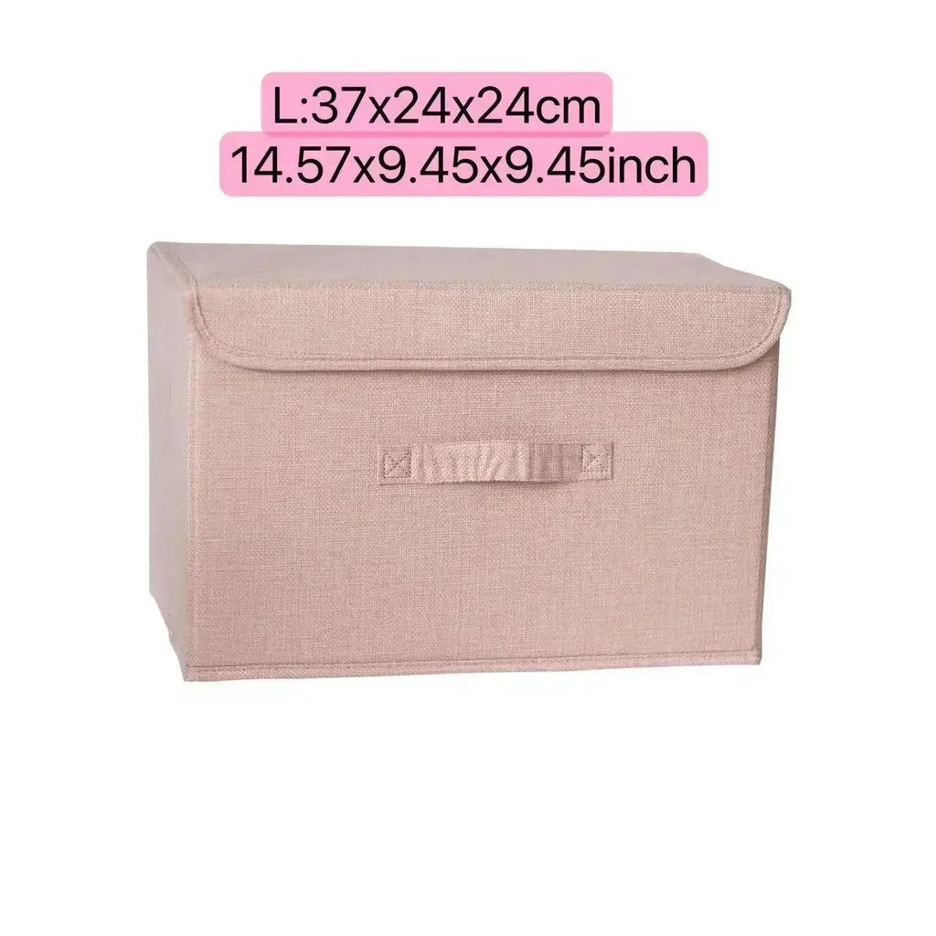 PLIQSO - Boîte de Rangement Pliable en Lin