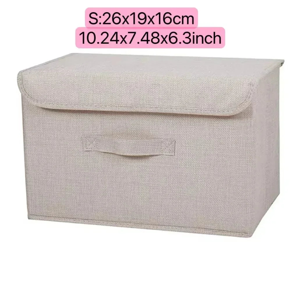 PLIQSO - Boîte de Rangement Pliable en Lin