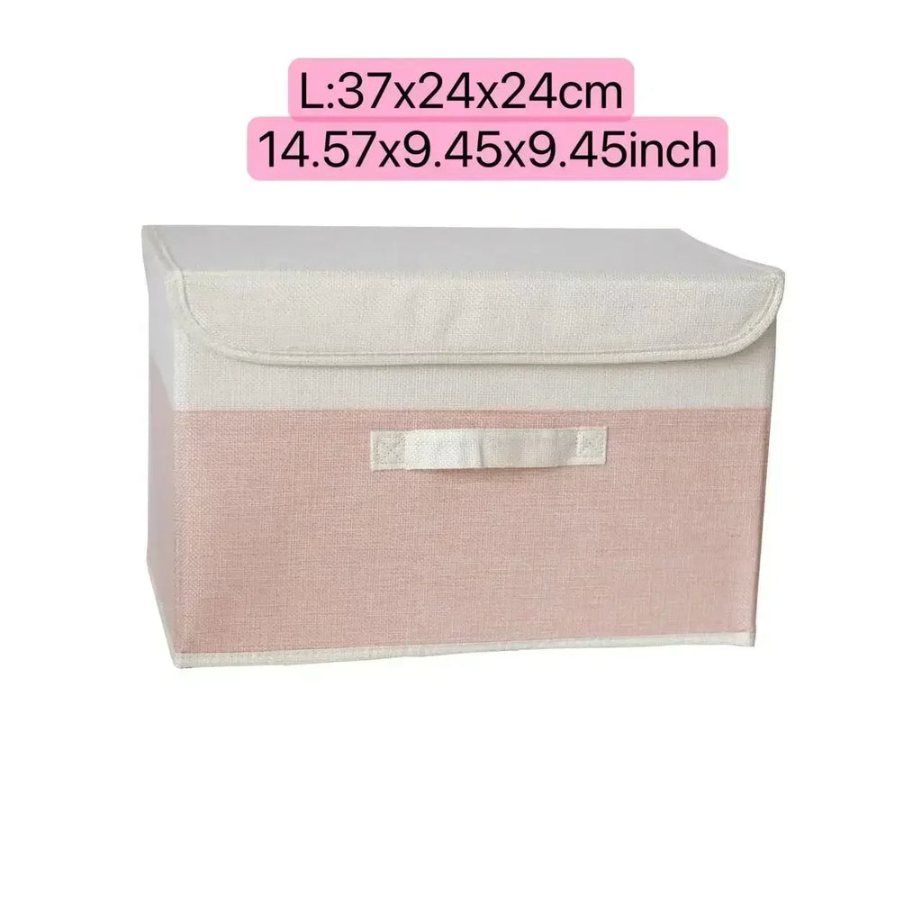 PLIQSO - Boîte de Rangement Pliable en Lin