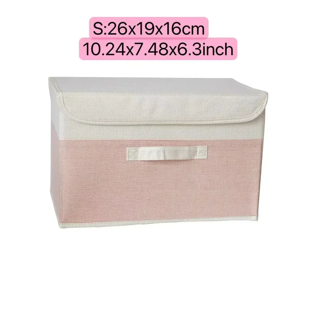 PLIQSO - Boîte de Rangement Pliable en Lin
