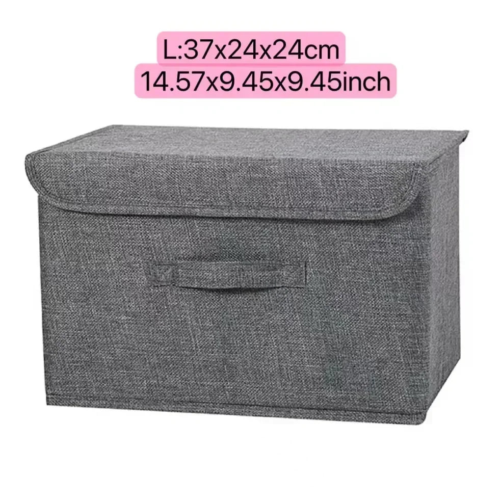 PLIQSO - Boîte de Rangement Pliable en Lin