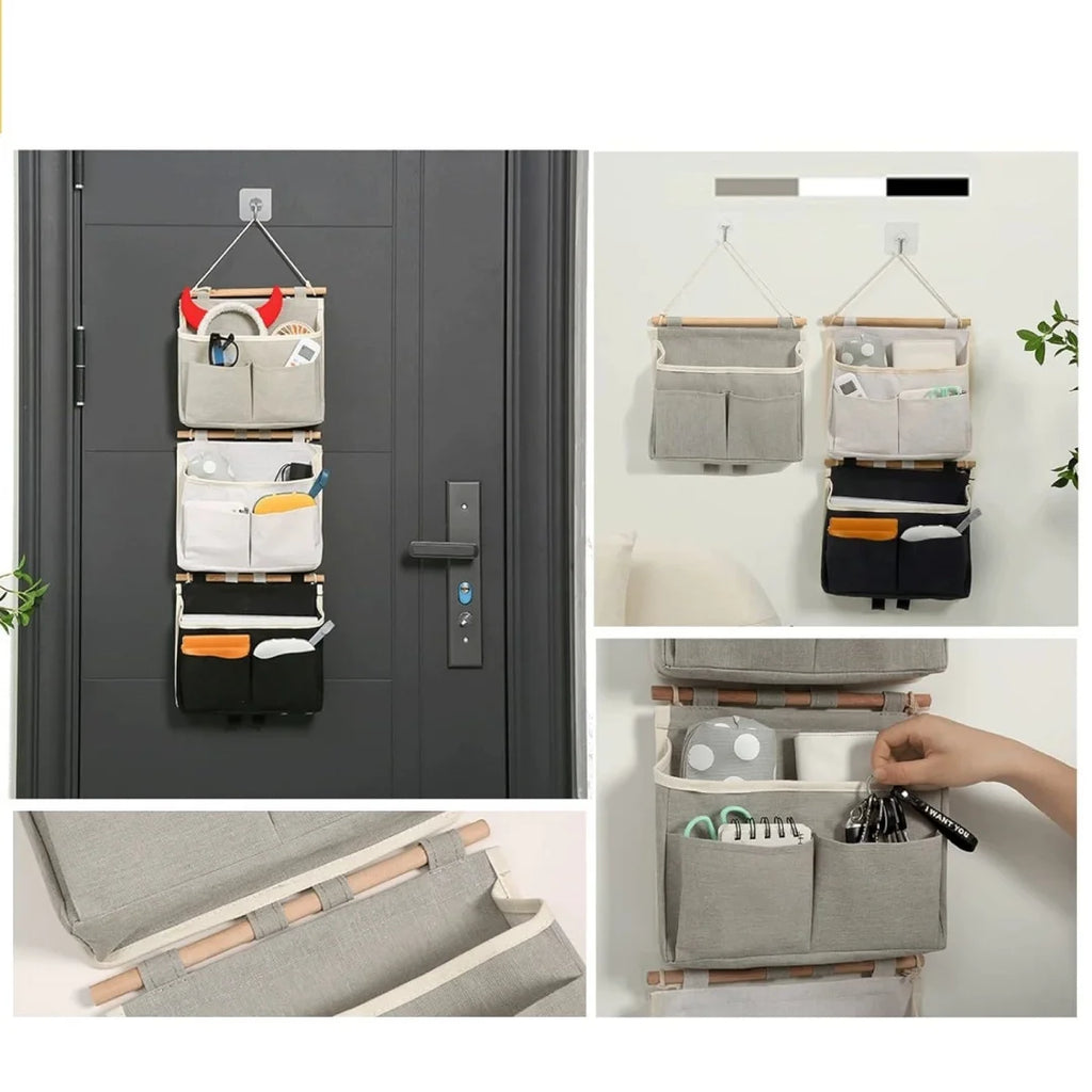 PLIQSO - Organisateur de Rangement Mural Beige