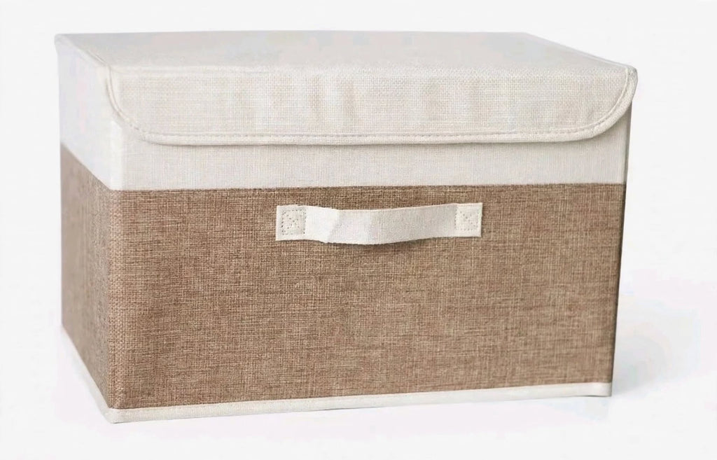 PLIQSO - Boîte de Rangement Pliable en Lin