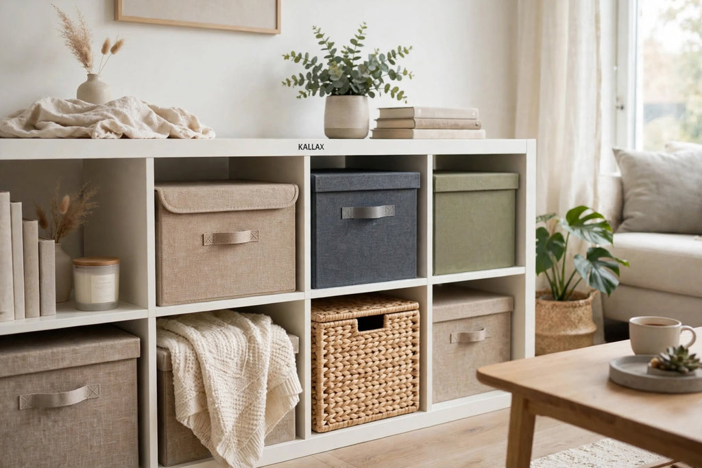 PLIQSO - Boîte de Rangement Pliable en Lin