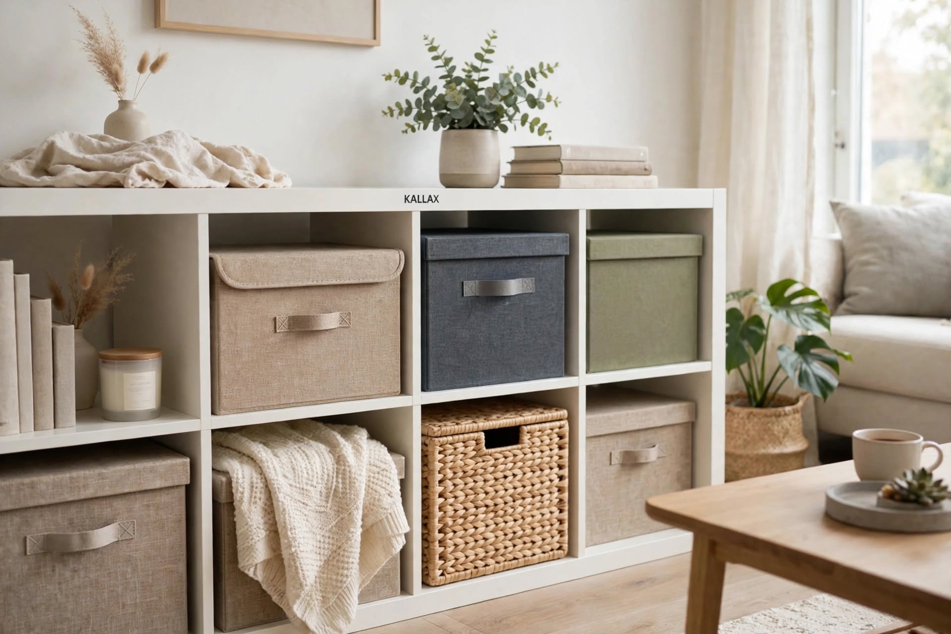PLIQSO - Boîte de Rangement Pliable en Lin